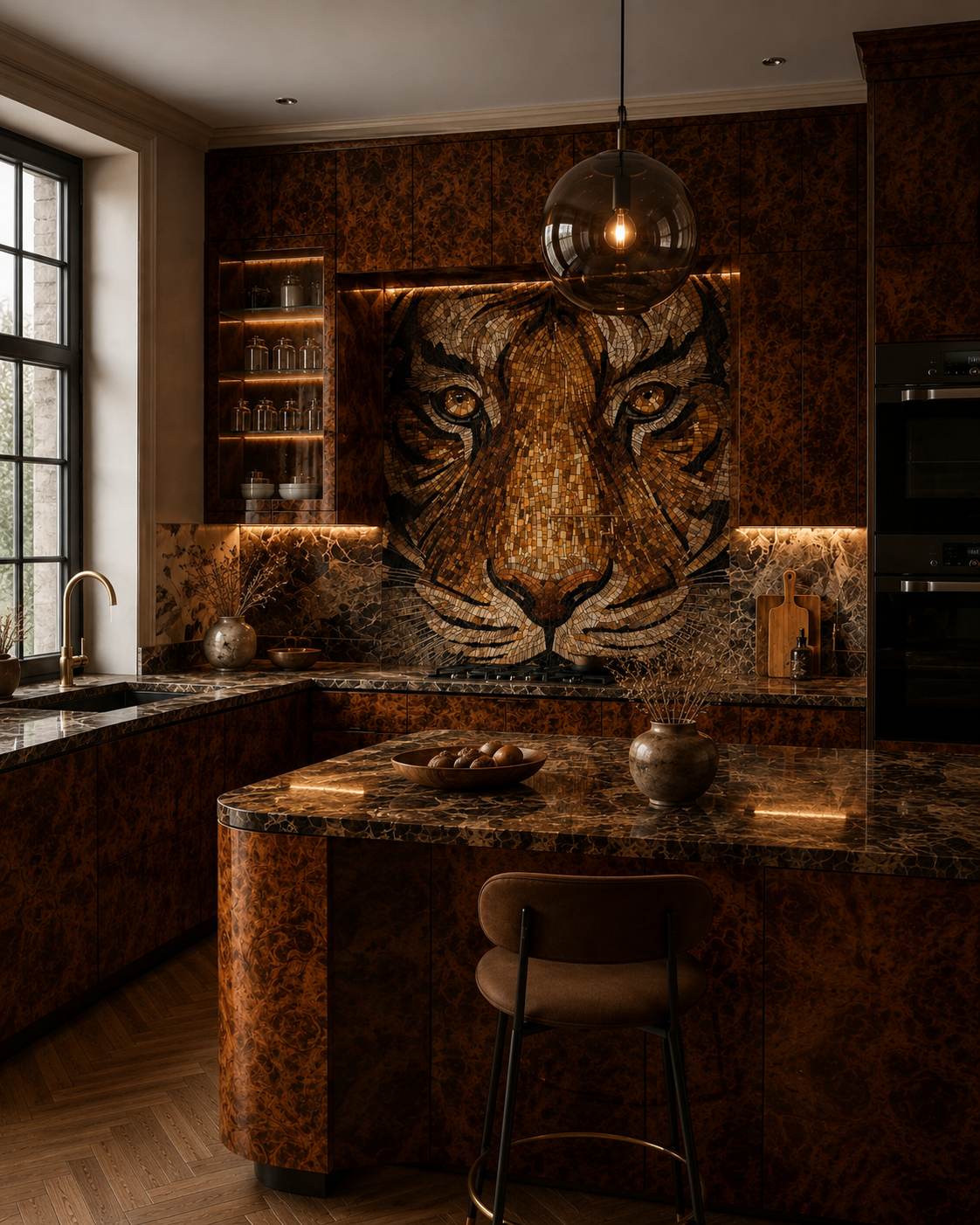 Dubai Mosaic Tiger Kitchen — 4